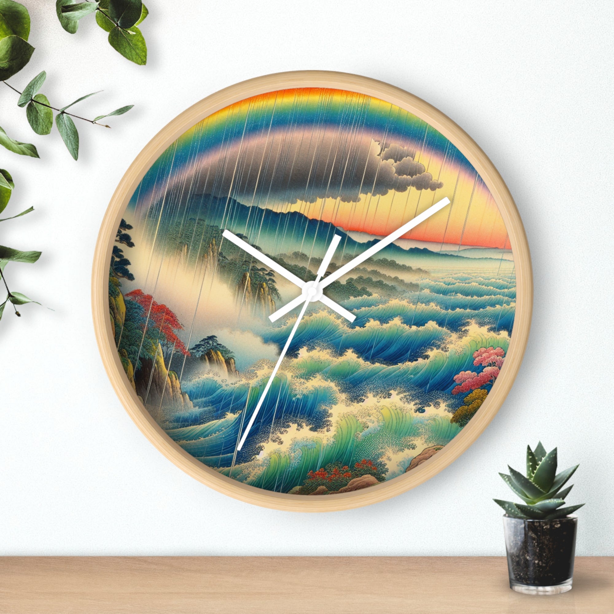 Rainbow Day Wall Clock