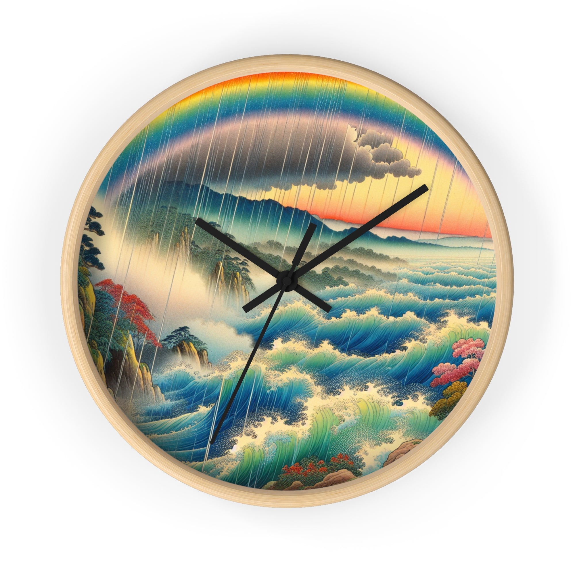 Rainbow Day Wall Clock